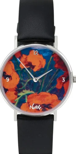 Ars mundi Künstleruhren<Künstler-Armbanduhr »Emil Nolde - Großer Mohn (Rot, Rot, Rot)«