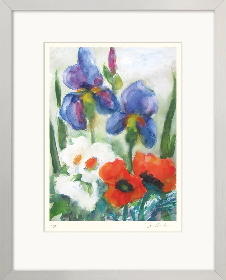 Ars mundi Alle Werke<Kremkau, Christine: 4 Blumenbilder im Set