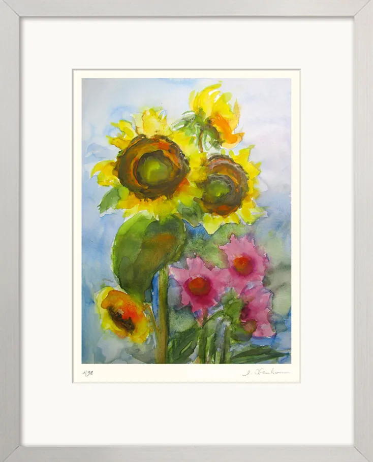 Ars mundi Alle Werke<Kremkau, Christine: 4 Blumenbilder im Set