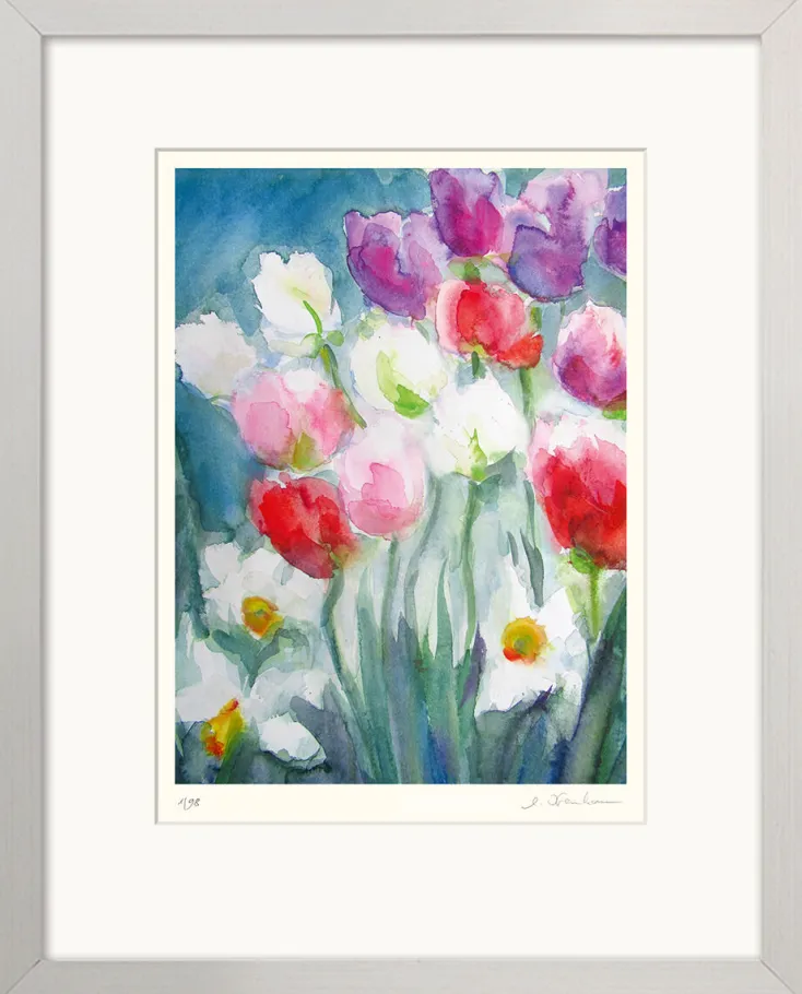 Ars mundi Alle Werke<Kremkau, Christine: 4 Blumenbilder im Set