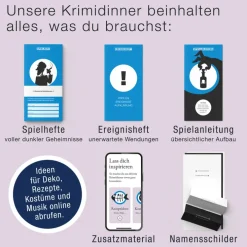 Kinder Culinario Mortale Spiele Für Erwachsene|Spiele Für Kinder<Krimi-Dinner Spiel »Schatten über Landsitz Hagenberg«