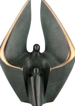 Ars mundi Bronze|Motivation & Liebe<Kött-Gärtner, Luise: »Schutzengel mit Kind«, Bronze