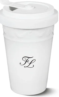 KPM Berlin Geschirr & Gläser<»Kurland KPM to go«, weiß mit Namenszug