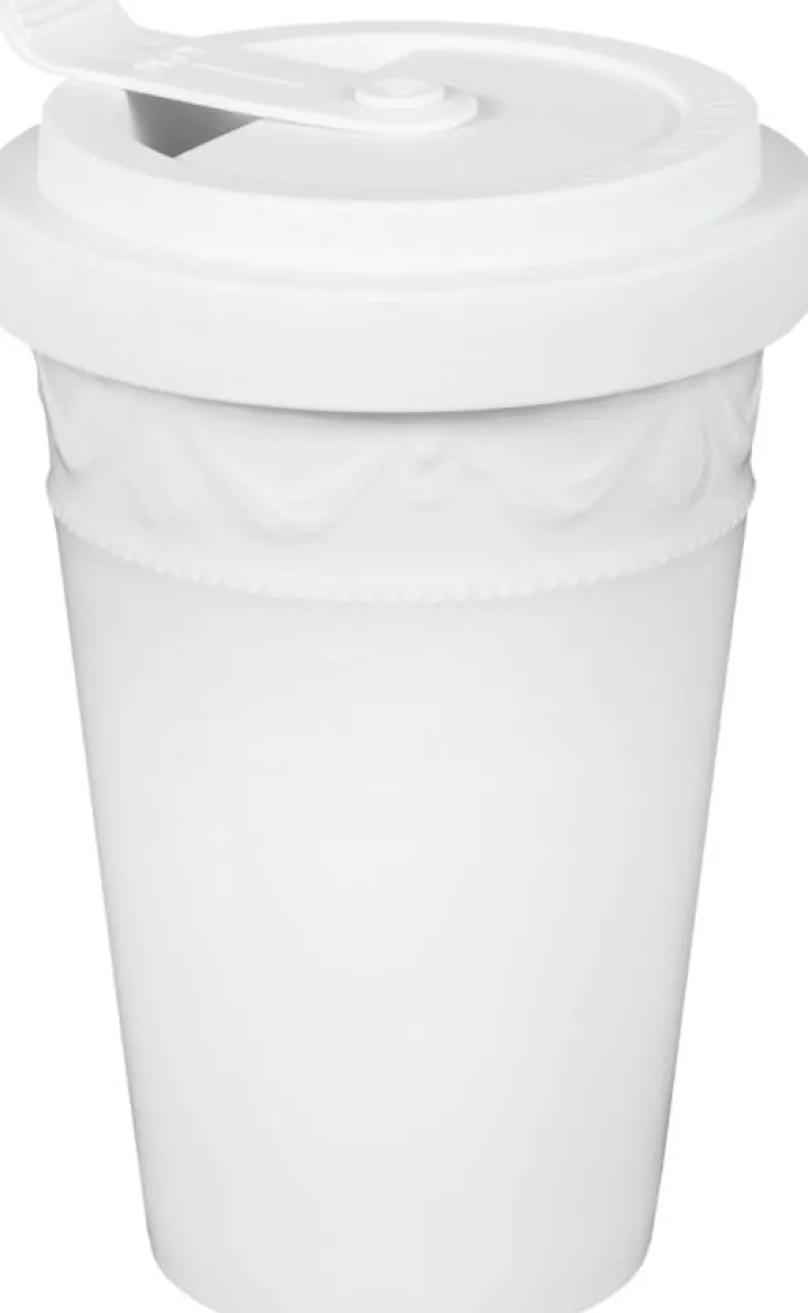 KPM Berlin Geschirr & Gläser<»Kurland KPM to go«, weiß mit Namenszug