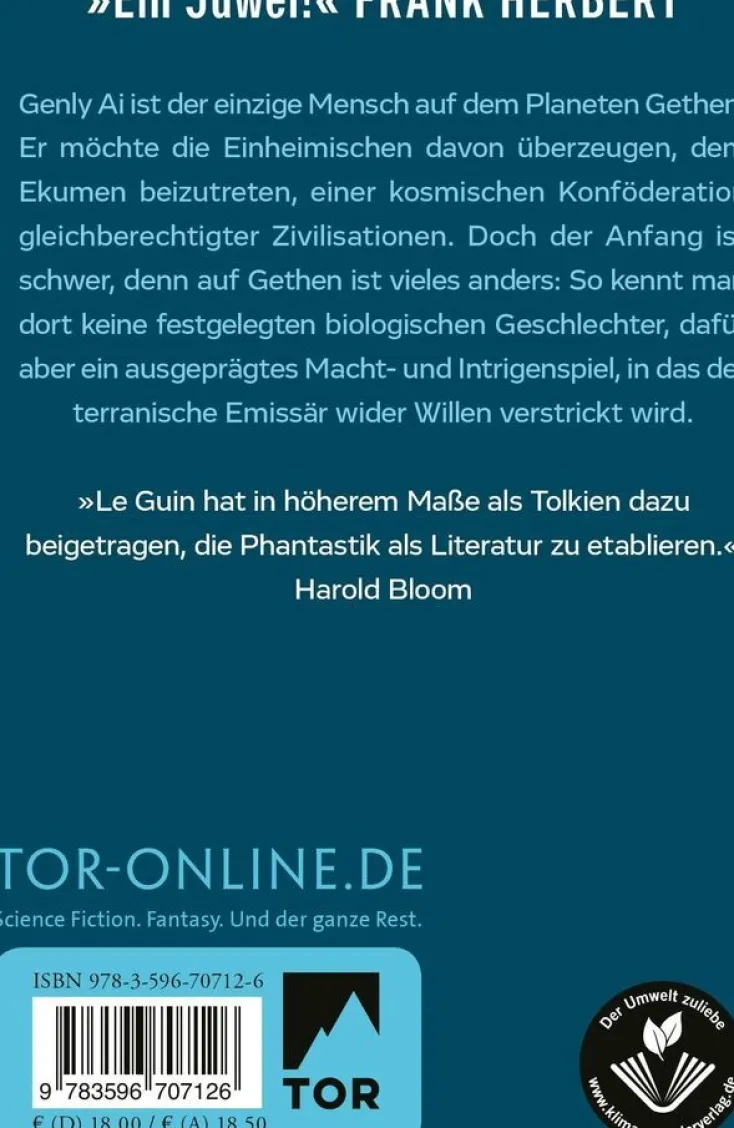 ZEIT Buchhandlung Romane<Le Guin, Ursula K.: Die linke Hand der Dunkelheit