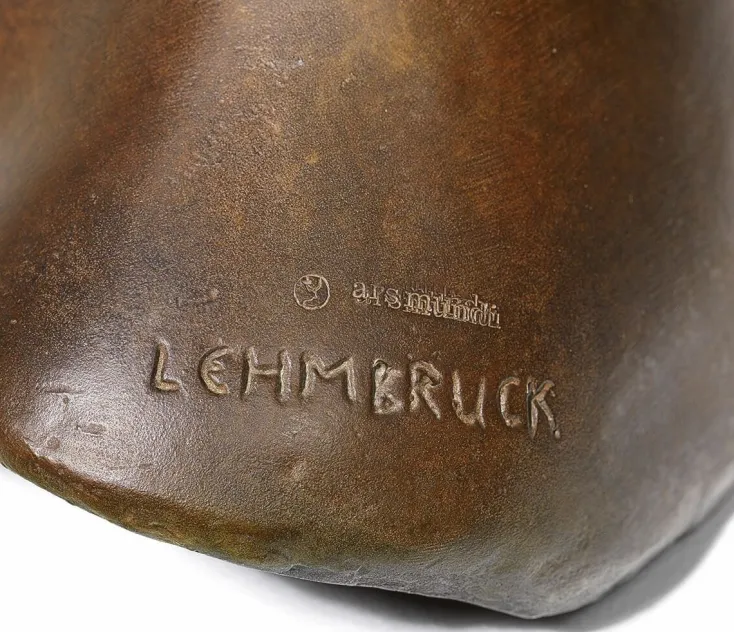 Ars mundi Alle Skulpturen|Bronze<Lehmbruck, Wilhelm: Büste »Gesenkter Frauenkopf«, 1910
