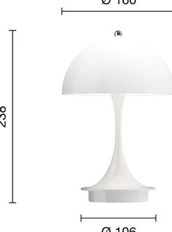 Louis Poulsen Tisch- & Leseleuchten|Schreibtischleuchten<Leuchte »Panthella 160 Portable, V3«