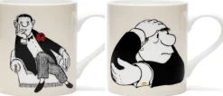 Ars mundi Geschirr & Gläser|Keramik & Gläser<Loriot: 2 Becher mit Künstlermotiven »Der Denker« & »Herr im Sessel« im Set