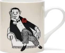 Ars mundi Geschirr & Gläser|Keramik & Gläser<Loriot: ​ 2 Becher mit Künstlermotiven »Der Denker« &amp; »Herr im Sessel« im Set