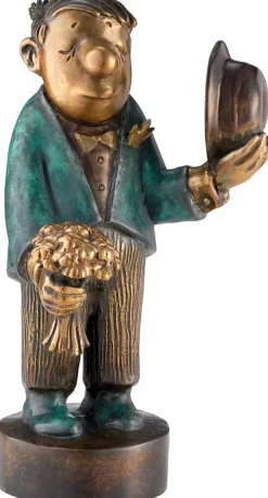 Ars mundi Alle Skulpturen|Bronze<Loriot: Skulptur »Der Blumenkavalier«