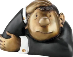 Ars mundi Alle Skulpturen|Bronze<Loriot: Skulptur »Der Denker – Jubiläumsedition«