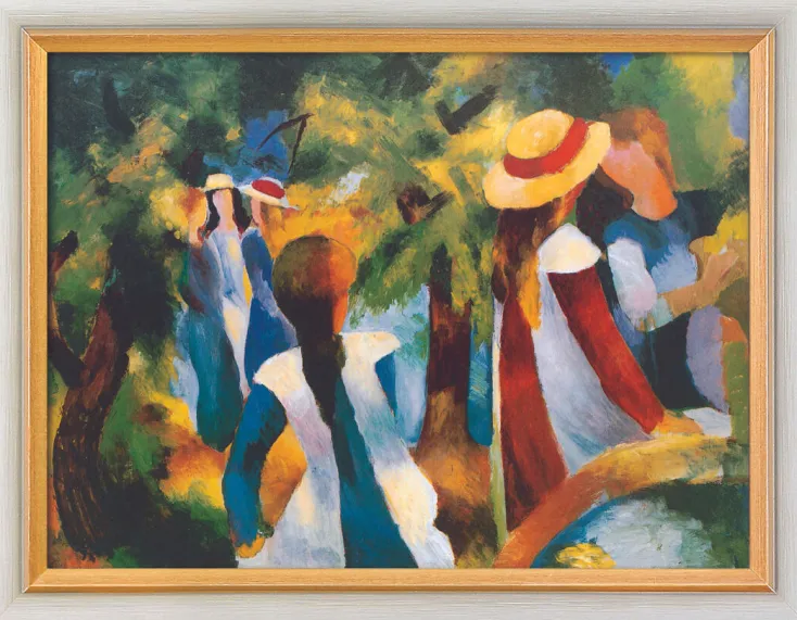 Ars mundi Alle Werke<Macke, August: »Mädchen unter Bäumen«, 1914
