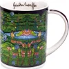 Ars mundi Keramik & Gläser<Magic Mug »Grass for Those Who Cry«, nach Friedensreich Hundertwasser