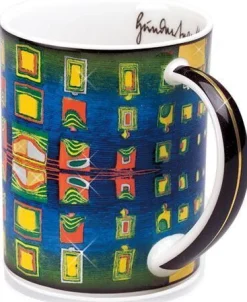 Ars mundi Keramik & Gläser<Magic Mug »Windows' Homesickness«, nach Friedensreich Hundertwasser