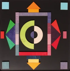 Kinder GRIMM’S Spiele Für Kinder|Konstruieren & Experimentieren<Magnetspiel »Geo-Grafisch«