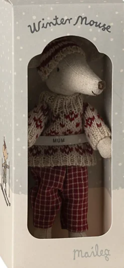 Kinder Maileg Nikolausgeschenke|Kuscheltiere & Puppen<Mama Wintermaus mit Skiset
