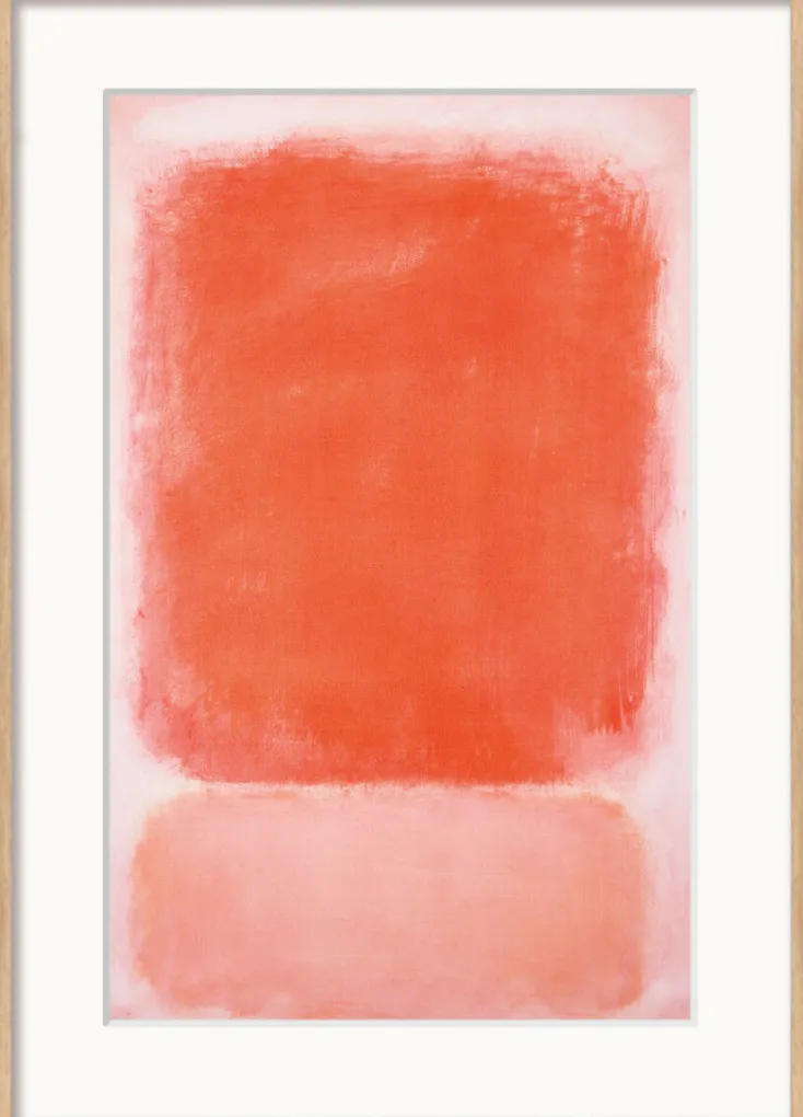 Ars mundi Alle Werke<Mark Rothko: »Red and Pink on Pink«, 1953 Holz hell gerahmt