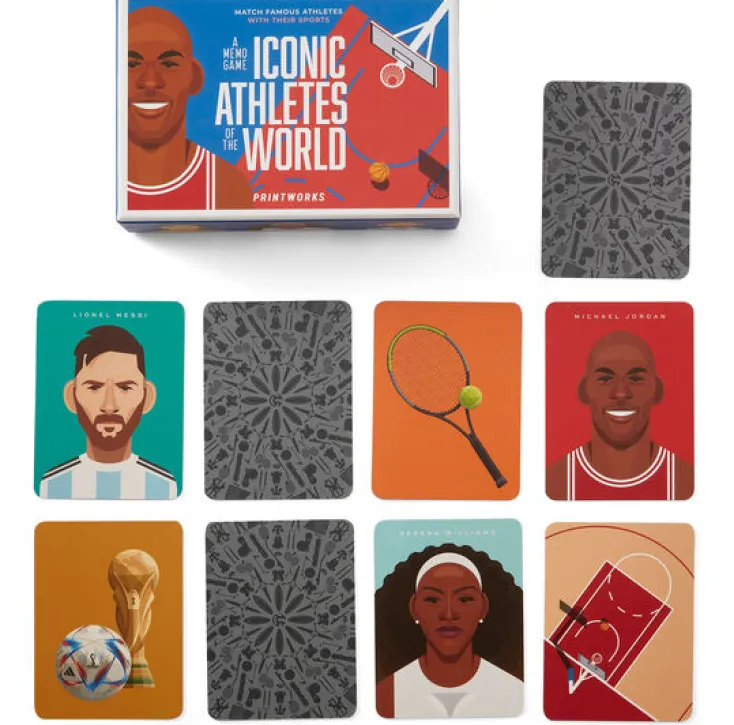 Kinder Printworks Spiele Für Erwachsene|Spiele Für Kinder<Memospiel »Ikonische Athleten«
