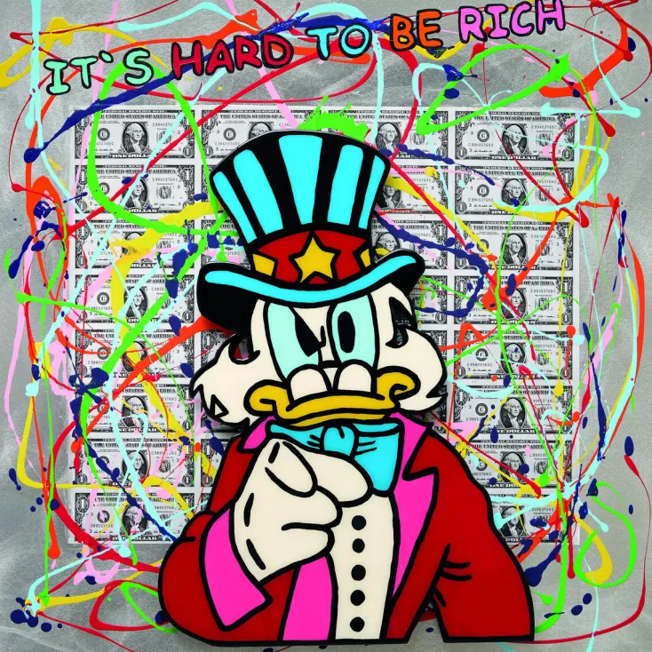 Ars mundi Alle Werke<Michael Pfannschmidt: Bild »It’s Hard To Be Rich« (2023)