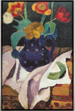 Paula Modersohn-Becker Alle Werke<Modersohn-Becker, Paula: »Stillleben mit Tulpen in blauem Topf«