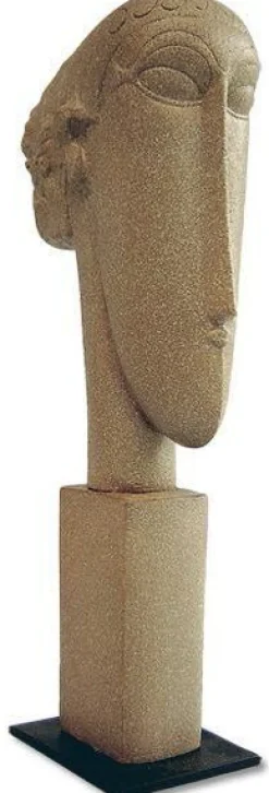 Ars mundi Kunstbronze & Stahl<Modigliani, Amedeo: »Tête II«, 1911-1912
