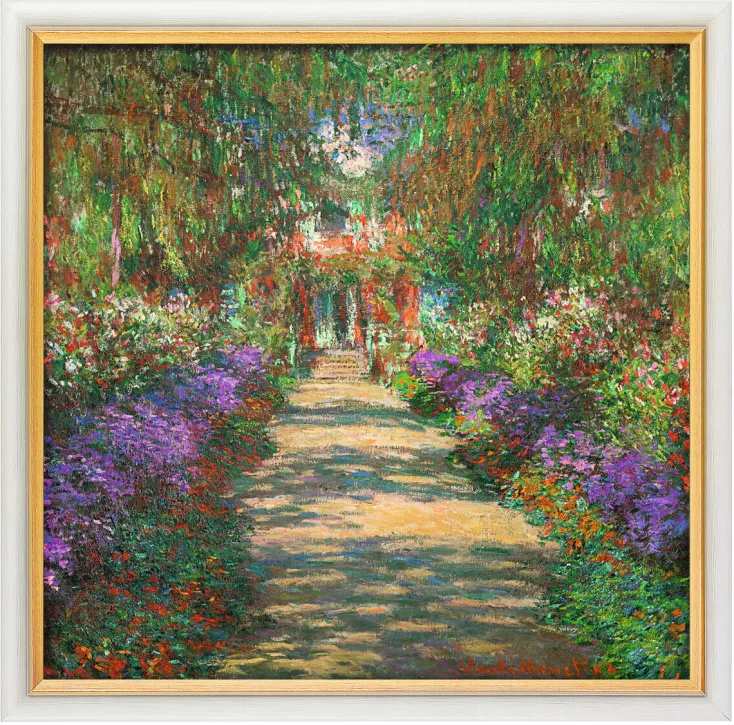 Ars mundi Alle Werke<Monet, Claude: »Garten in Giverny« gerahmt, 1902