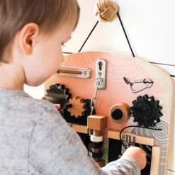 Kinder Small Foot Holzspielzeug<Motorikbrett Schlösser und Rotation