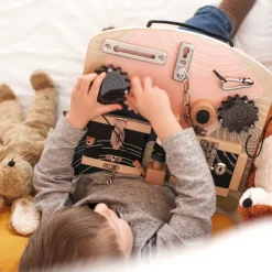 Kinder Small Foot Holzspielzeug<Motorikbrett Schlösser und Rotation