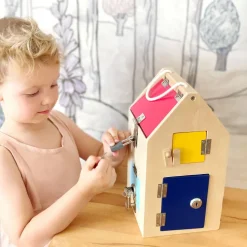 Kinder Small Foot Holzspielzeug|Konstruieren & Experimentieren<Motorikspielzeug »Schlosshaus«