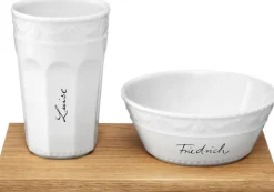 KPM Berlin Geschirr & Gläser<Muesli-Gourmet-Set »Kurland« von KPM, Schriftart Sententia