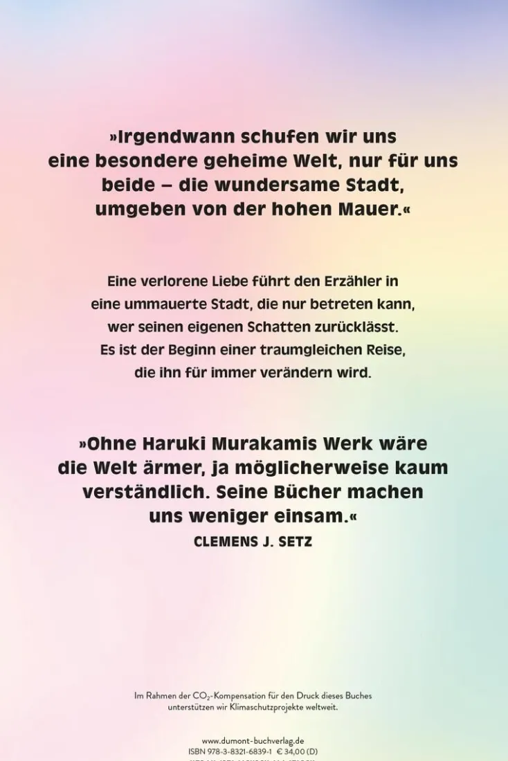 ZEIT Buchhandlung Romane<Murakami, H: Stadt und ihre ungewisse Mauer