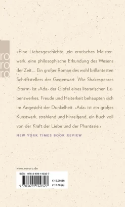 ZEIT Buchhandlung Romane<Nabokov, V: Ada