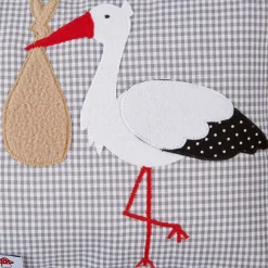 Kinder Glückspilz Textilien<Namenskissen »Storch«
