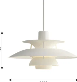 Louis Poulsen Pendelleuchten<Pendelleuchte »PH5 Mini Monochrome« in weiß