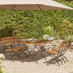 Sienagarden Gartenmöbel<»Peru III« Klapptisch 120x80cm