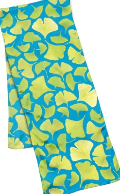 Ars mundi Seide<Petra Waszak: Seidenschal »Ginkgo«