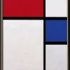 Ars mundi Alle Werke<Piet Mondrian: Bild »Komposition No. II, mit Rot und Blau« (1929), gerahmt