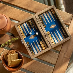 Kinder MANOPOULOS Spiele Für Erwachsene|Spiele Für Kinder<Pocket-Backgammon aus Nussbaum