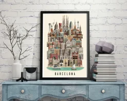 Martin Schwartz Wandbilder & Wanddekoration<Poster »Barcelona«