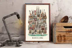 Martin Schwartz Wandbilder & Wanddekoration<Poster »Barcelona«