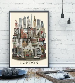 Martin Schwartz Wandbilder & Wanddekoration<Poster »London«