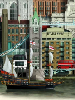 Martin Schwartz Wandbilder & Wanddekoration<Poster »London«