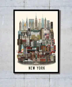 Martin Schwartz Wandbilder & Wanddekoration<Poster »New York«