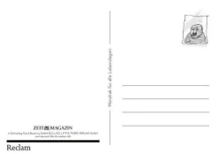ZEITmagazin Geschenkbücher<Postkartenaufsteller »Herr Janosch, wie wird man bei der Arbeit glücklich?«