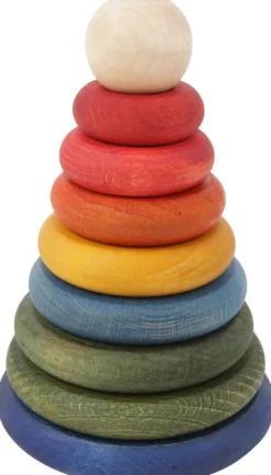 Kinder Wooden Story Geburt|Holzspielzeug<Regenbogen Stapelturm