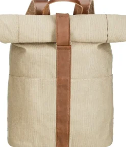 HACK Lederwaren Rucksäcke<Rolltop-Rucksack aus Segeltuch