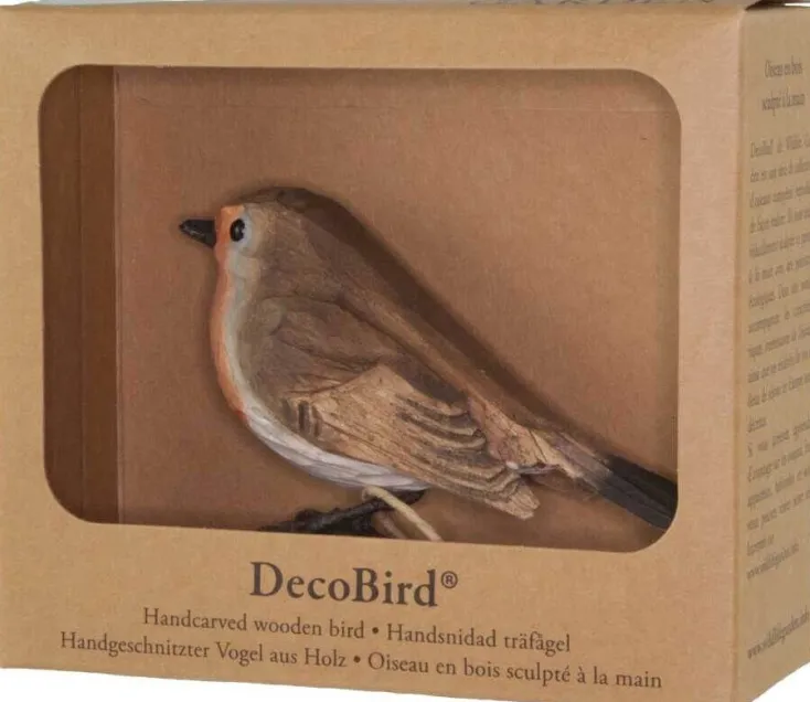 Wildlife Garden Dekoration & Vasen<Rotkehlchen aus Holz