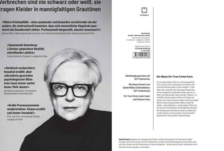 DIE ZEIT Krimis & True Crime<»Saal 210 - Wenn Menschen morden«: Fälle aus dem Schwurgericht