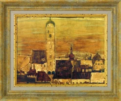 Ars mundi Alle Werke<Schiele, Egon: Skulptur »Stadt Stein«, 1913