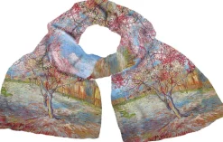 Ars mundi Seide|Künstlertücher<Seidenschal »Blühender Pfirsichbaum« nach Vincent van Gogh